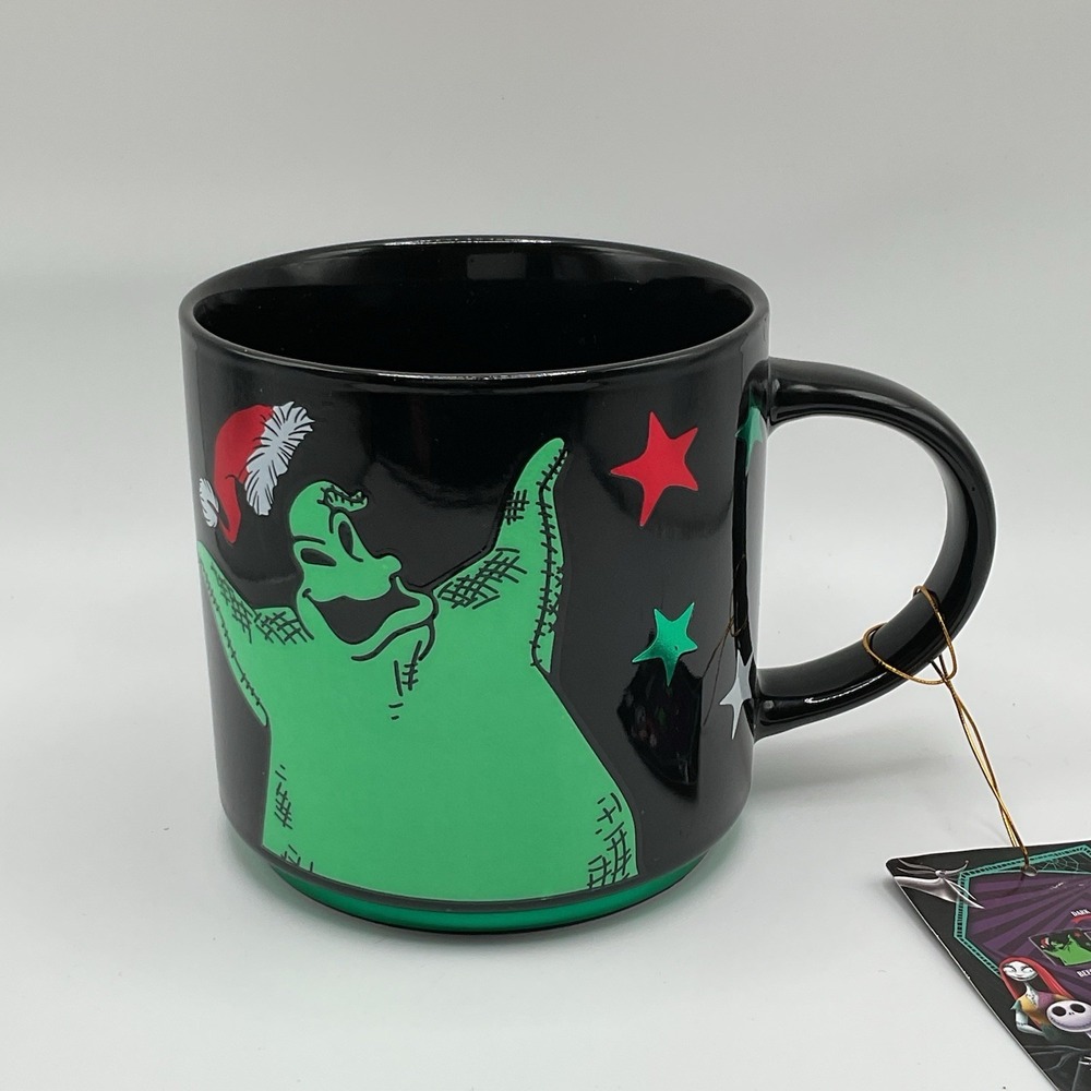Nightmare Before Christmas‎ Coffee Mug Cup 18 Oz Oogie Boogie Black Glow In Dark